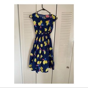 Kate spade navy lemon zest dress